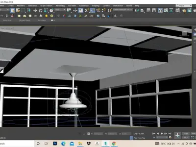 Office conference room interior 3D model