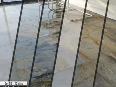 ABC Stone Set 3D model