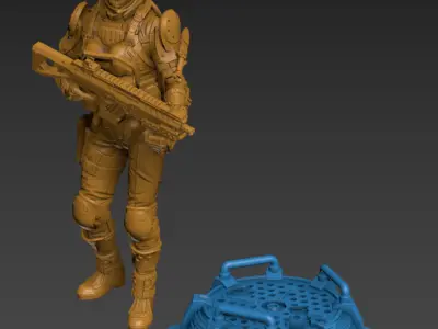 Titan Walker Pilot 100mm and 32mm 3D print model