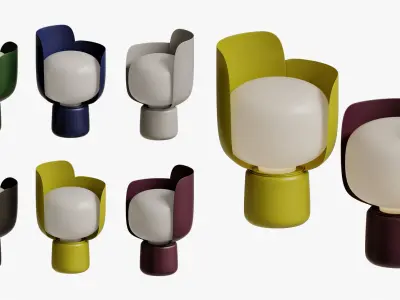 Fontanaarte Blom Polyethylene table lamp 3D model