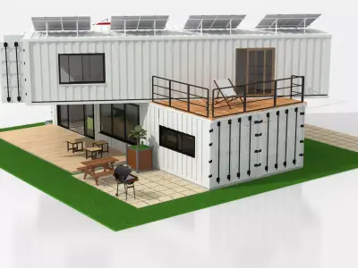 40ft Container Houses  3D model