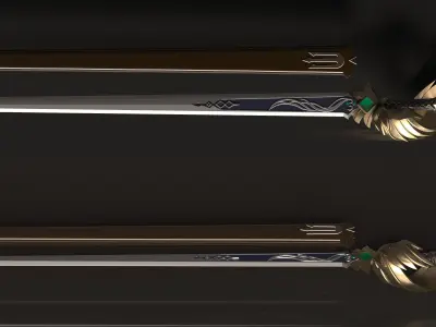 Genshin Impact - Favonius Sword - 3d file st 3D print model