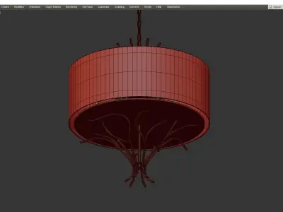 CEILING GOLD SCULPTURE chelsom Low-poly 3D model