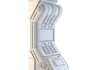 Space Station Wall 5 3D model