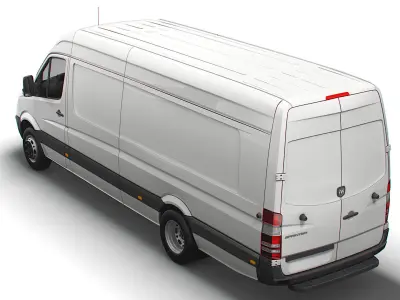 Dodge Sprinter Van L4H3 2009 3D model