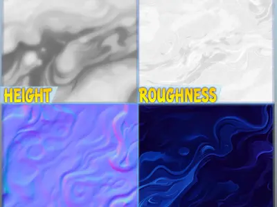  Stylized Water Seamless Texture Texture