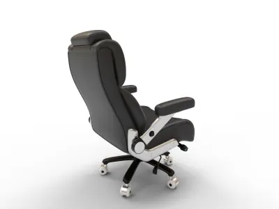 Big and Tall Leather Office Chair 3D model