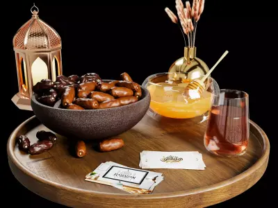 Decorative Ramadan Set 3D model