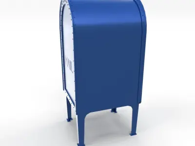 Mailbox PBR mail box Low-poly 3D model