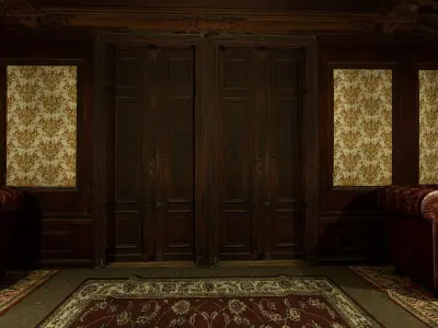 Three Story Mega Victorian Mansion-Hotel 3D model