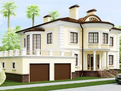 Cottage house 3D model