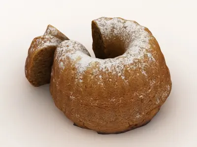 Gugelhupf Cake 003 3D model