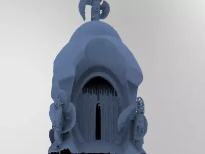 Angelic Holy Tower Top Dome 3D model