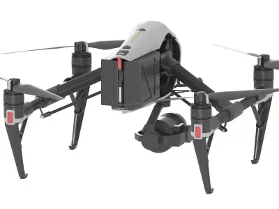 DJI Inspire 2 drone v1 3D model