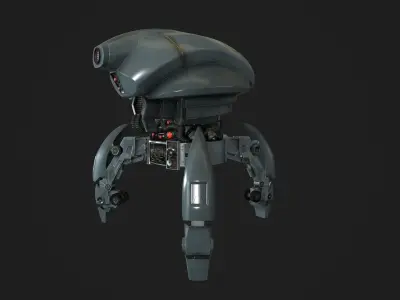 Droid low-poly star wars robot Low-poly 3D model