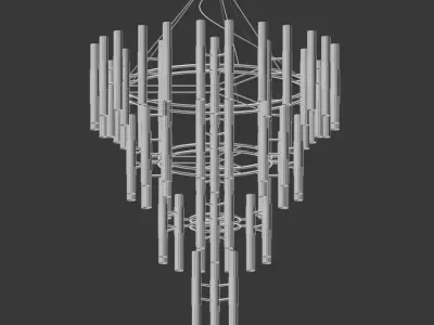 Waterfall Chandelier Luxxu 3D model