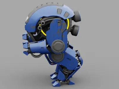 NEMO Fighter rigged character 3D model