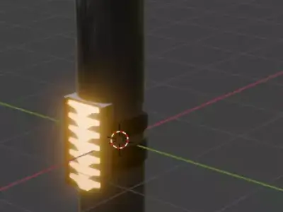 VoidSaber - Custom Lightsaber with cracked kyber looking blade Low-poly 3D model