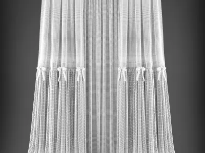 Curtains curtain Low-poly 3D model buy