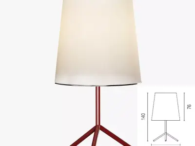 Big Wave floor lamp 3D model