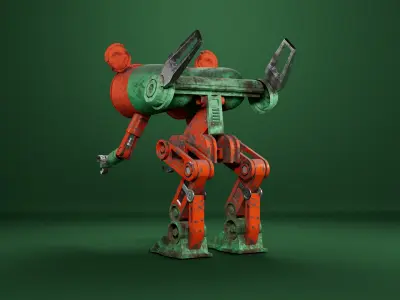 Mesa Machine Low-poly 3D model