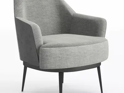 MOOD SOFA CHAIR Low-poly 3D model