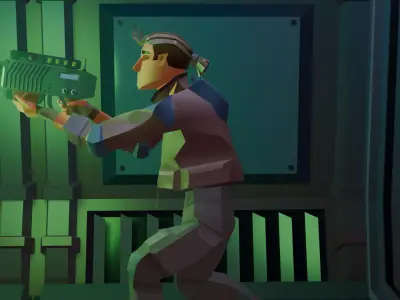 Rookie Jay - Low Poly Stylized Sci-Fi Character Low-poly 3D model