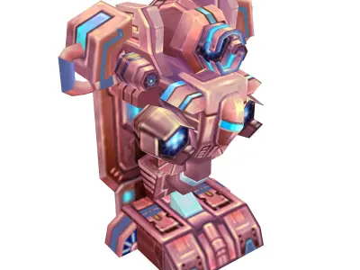 Wall Fortress - Electric Shock 04 3D model
