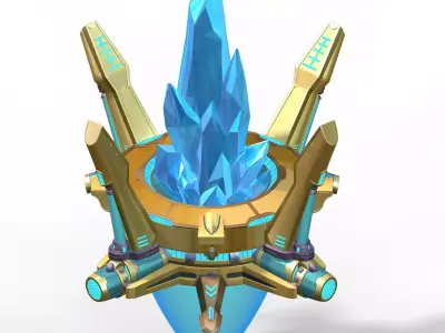 Suspension-energy generator 02 3D model