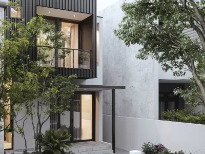 T house CGI 3D model