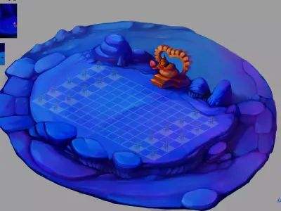 Low Mode - Desert Lights 03 3D model