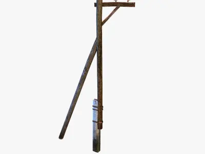 Electric Pole wire Low-poly 3D model