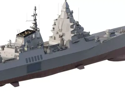 JAPANESE NAVY ADVANCED MULTIROLE DESTROYER 3D model