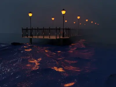 Landing Stage Pier 3D model
