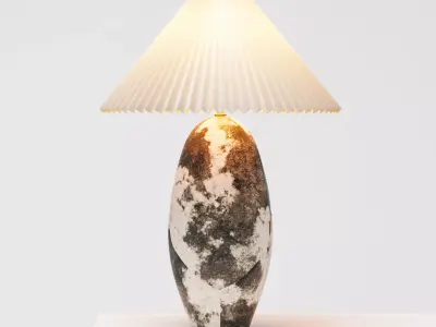 The Enora Pieced Vellum Table Lamp 3D model