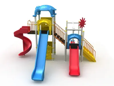 Metal Turtle Playground 049 3D model