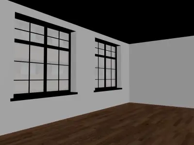 Empty interior 3D model