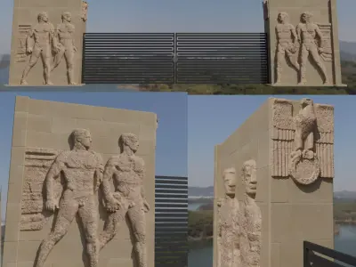 Berlin eagle WW2 Olympic gate Adler Mega rare  3D model