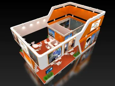 exhibit exhibition stand design Free 3D model
