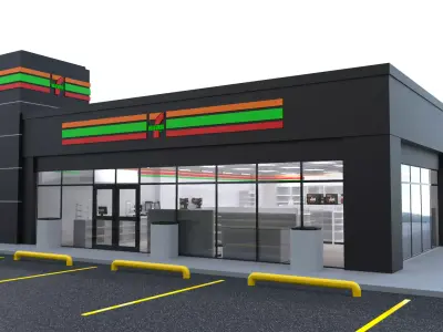 Seven Eleven - Convenience Store 2 3D model