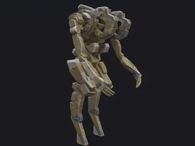 scifi-model538 wooden robot 3D model