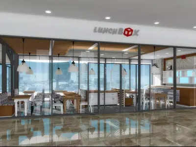 restaurant cafe 3D model