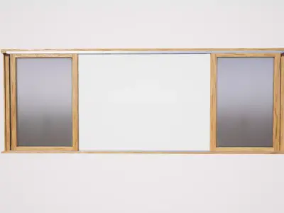 Sliding doubledoor 03 3D model