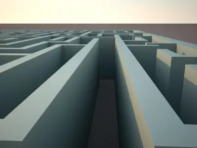 Square Maze 3D model