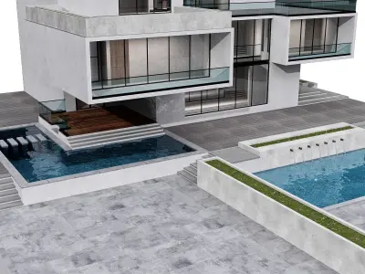 MODERN HOUSE NO12 A 3D model