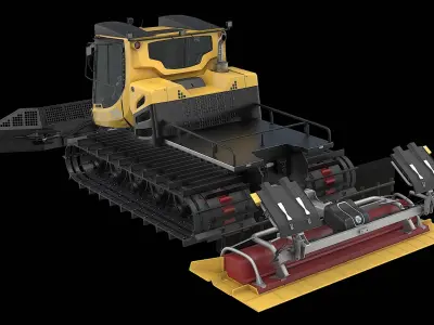  Snow Groomer PistenBully 100 - Yellow 