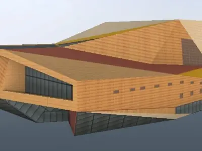 Agora Theater Lelystad Nederland 3d model Low-poly 3D model