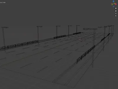 Road Network for Unity UnityRoadMaster  Low-poly 3D model