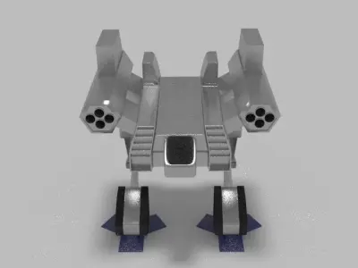 Erbzzzz Mech Low-poly 3D model