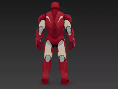 Futuristic Power Armor Suit Advanced Sci-Fi Exoskeleton 3D Model 3D model